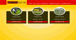 Desktop Screenshot of fodboldgolf.net